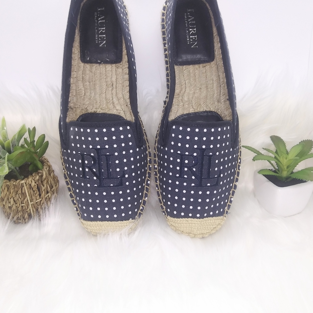 Ralph Lauren Polka Dot Flats Size 9
